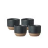 Kinto Little Mug Keramik Schwarz 4 Stück